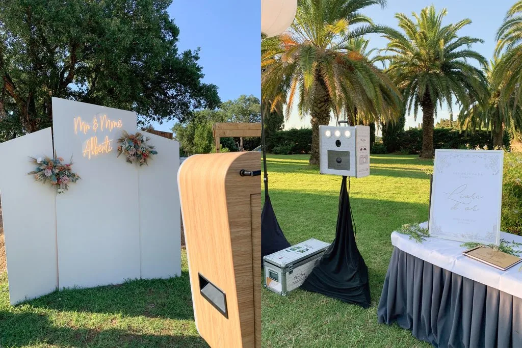 Animation photobooth PixMeBox en libre-service et clé en main lors d’un événement en Corse