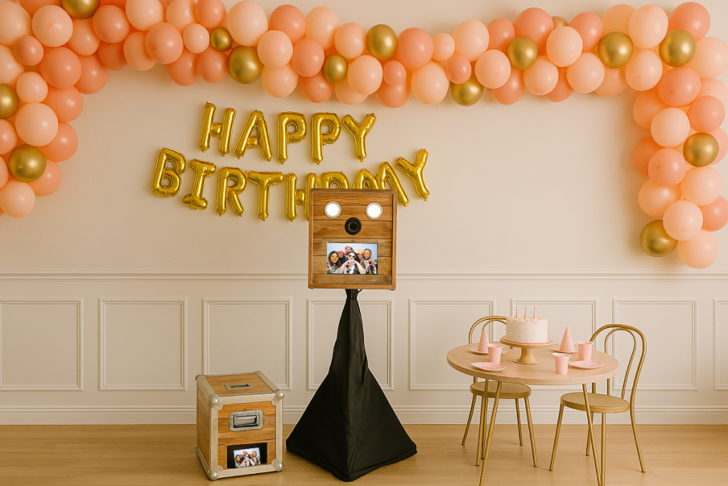Photobooth PixMeBox Vintage Mini – animation anniversaire
